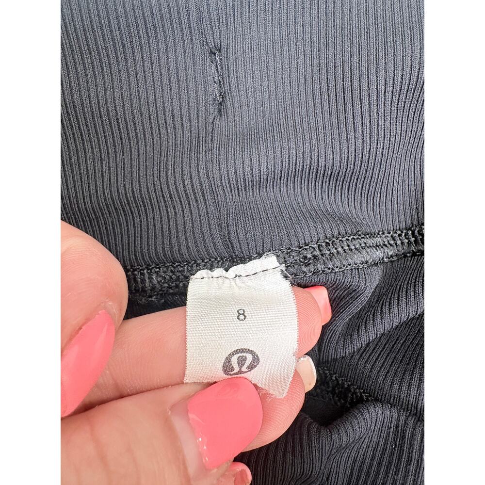 Lululemon Black Woven Jogger Pants 8 Adjustable Hem Minimalist Athleisure Travel - Picture 5 of 12